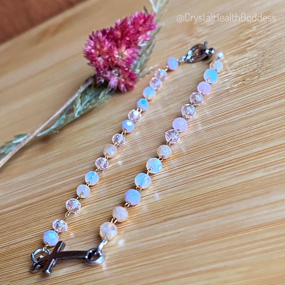 Christian Cross Austrian Crystals Bracelet